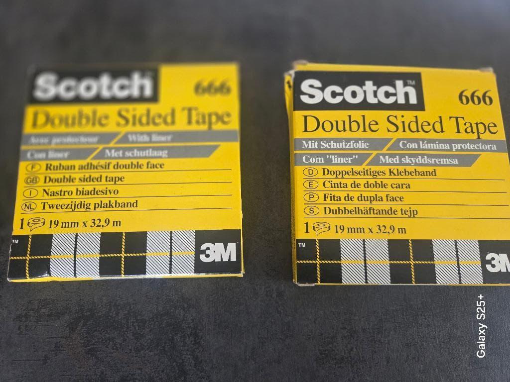 Set van 2 doosjes Scotch 666 dubbelzijdig plakband, Ophalen, Nieuw, Kunststof, Knutselwerk