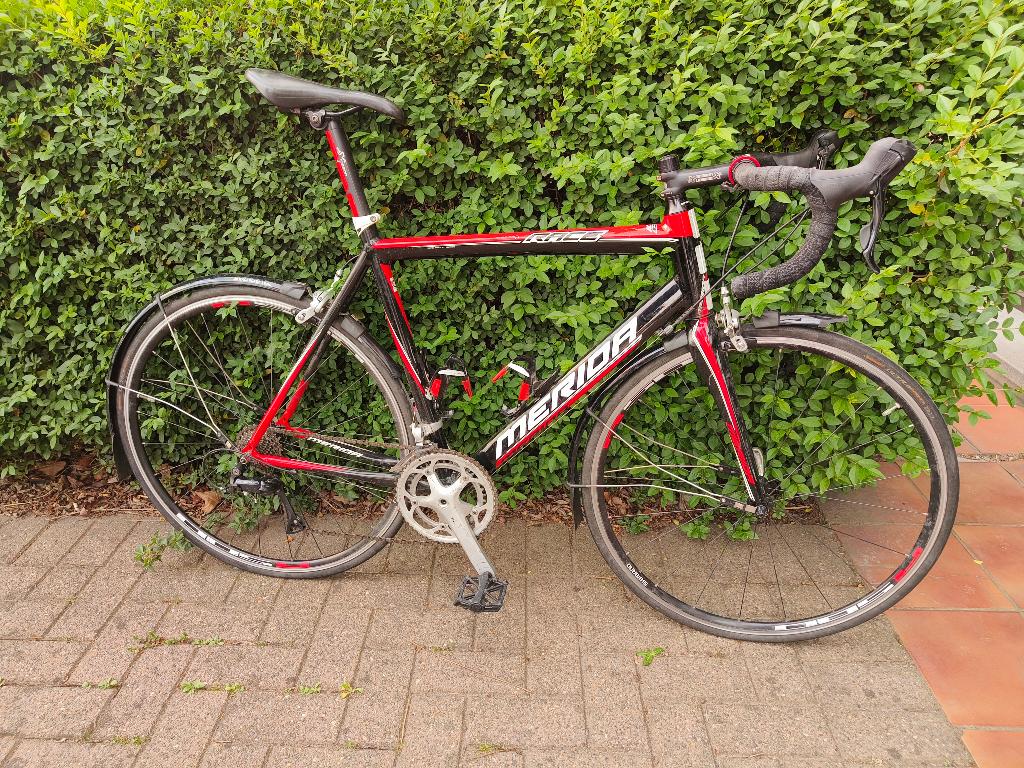 Koersfiets Merida Road Race 2011 56 cm spatborden, 28 inch, Gebruikt, Aluminium, 15 tot 20 versnellingen
