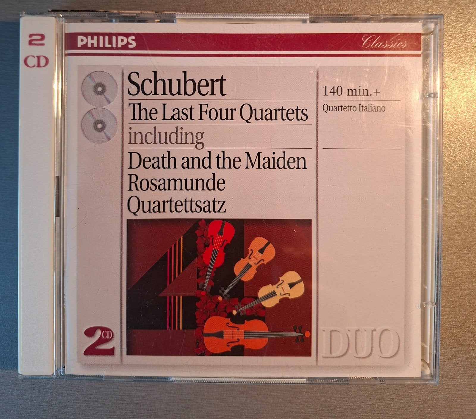 2cd. Schubert. The last four Quartets (Philips,  Remastered), Ophalen of Verzenden, Schubert, Remastered