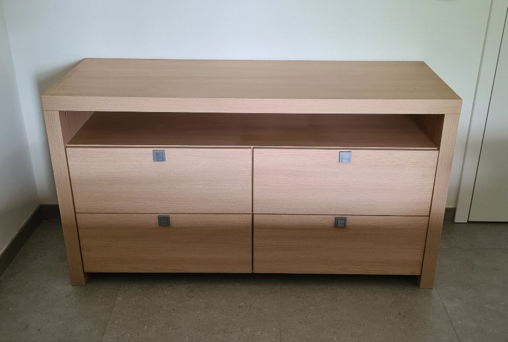 commode ladekast, Ophalen, 100 tot 150 cm, Zo goed als nieuw, 3 of 4 laden