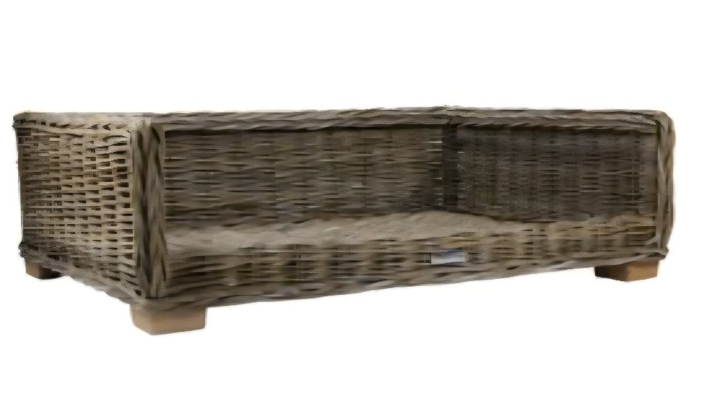 Hondenmand Rotan (115x 80cm) + kussen, Animaux & Accessoires, Enlèvement, Comme neuf, Autre