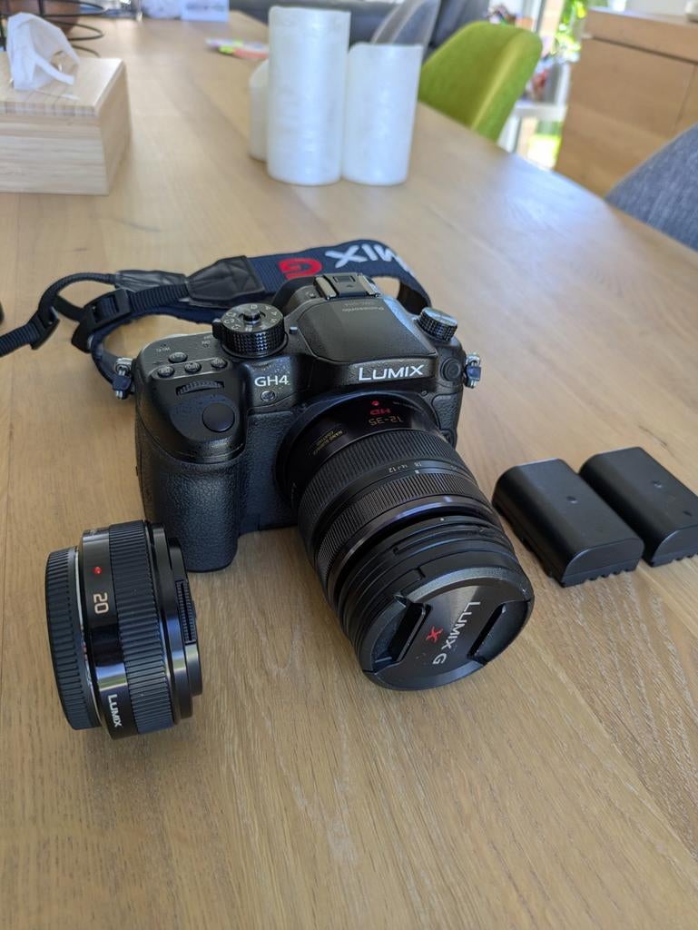 Panasonic GH4 + 2 lenzen 12-35, f.2,8/20mm f1.7