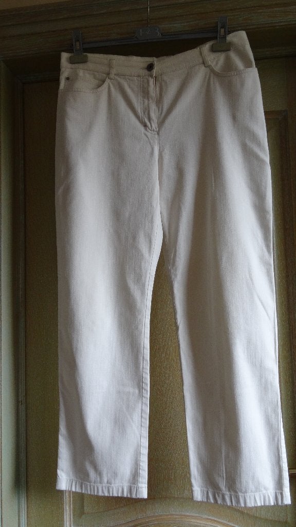 PANTALON CANDA TAILLE 42 TAILLE HAUTE, Taille 42/44 (L), Enlèvement ou Envoi, Beige, Comme neuf