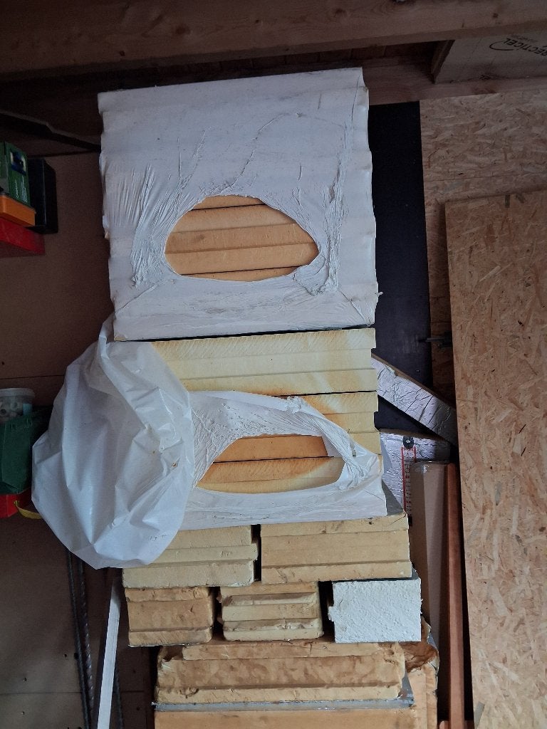 Gevelisolatie 600x1200x140 - idelco Rd 6,35, 12 cm of meer, Nieuw, Hardschuim (Pir), Muurisolatie