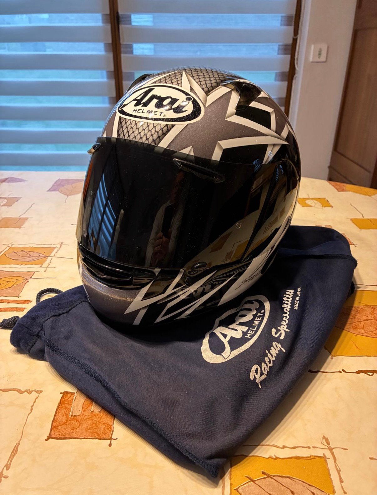 Casque moto intégral Arai – Taille M 57/58, Motos, Enlèvement, M, Casque intégral, Arai