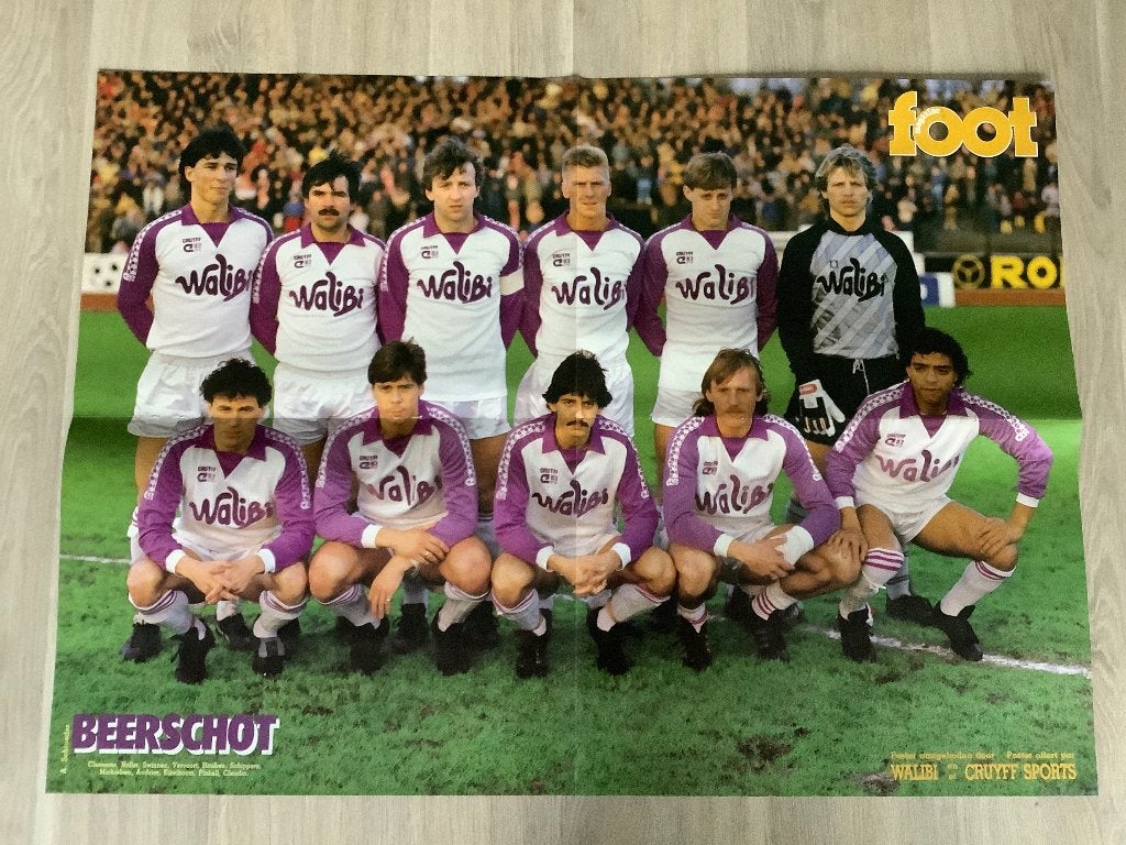 Poster Beerschot Jaren 80, Ophalen of Verzenden, Zo goed als nieuw, Poster, Plaatje of Sticker