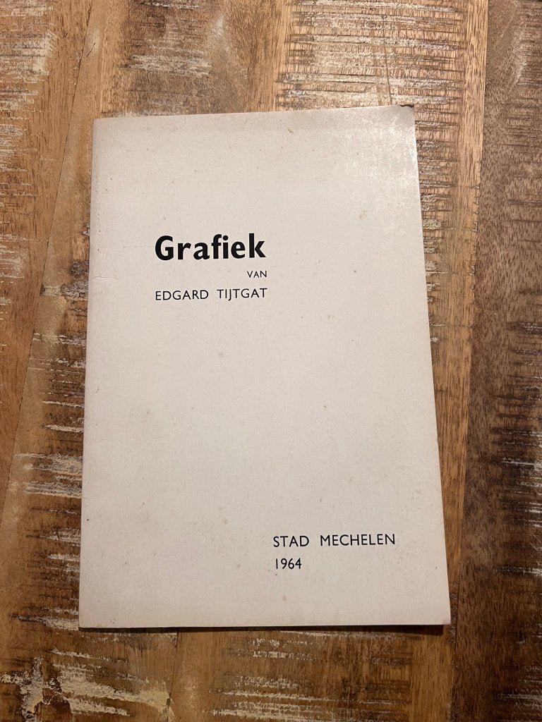 Grafiek van Edgard Tijtgat - Stad Mechelen 1964, Ophalen of Verzenden, Gelezen, Grafische vormgeving