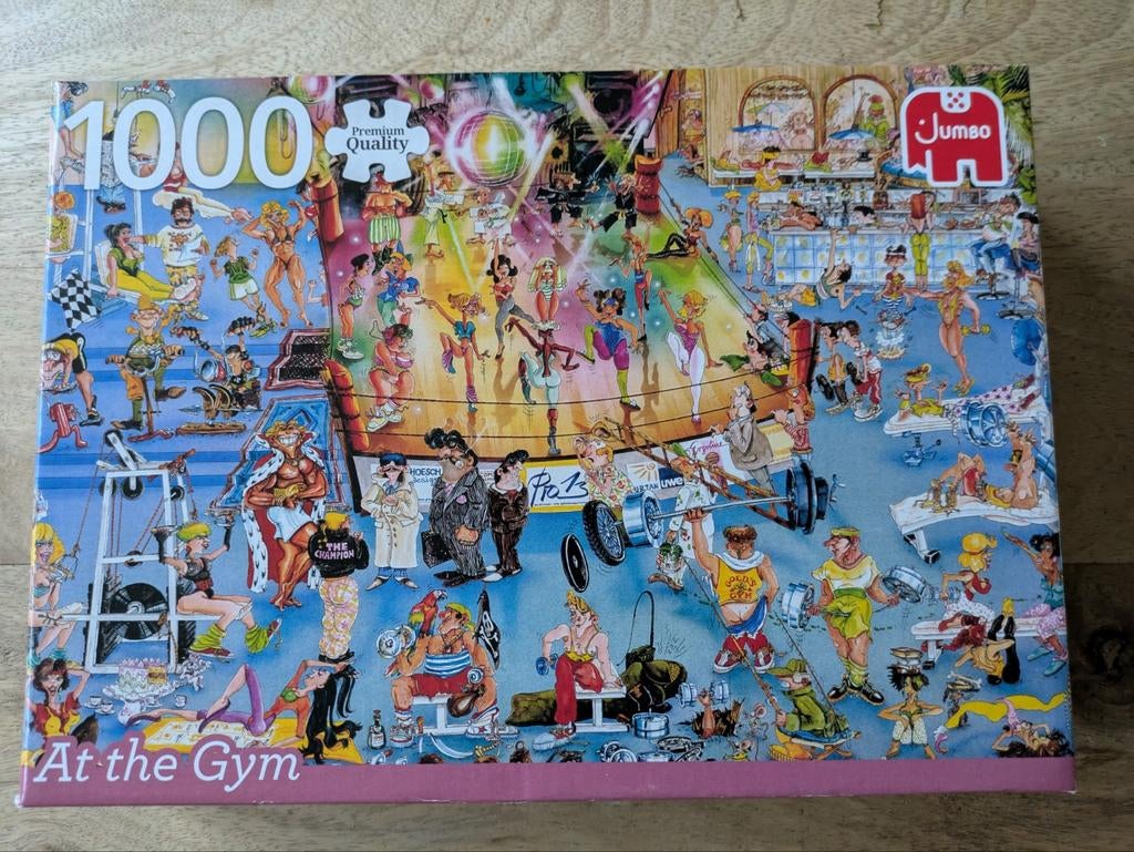 Cartoon puzzel At the gym / 1000 stukjes, Ophalen, 500 t/m 1500 stukjes, Legpuzzel