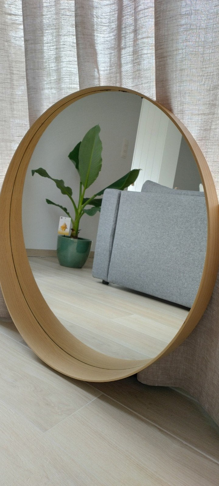 Ikea Stockholm spiegel, Huis en Inrichting, Woonaccessoires | Spiegels, Ophalen, Rond, Zo goed als nieuw, 75 tot 100 cm
