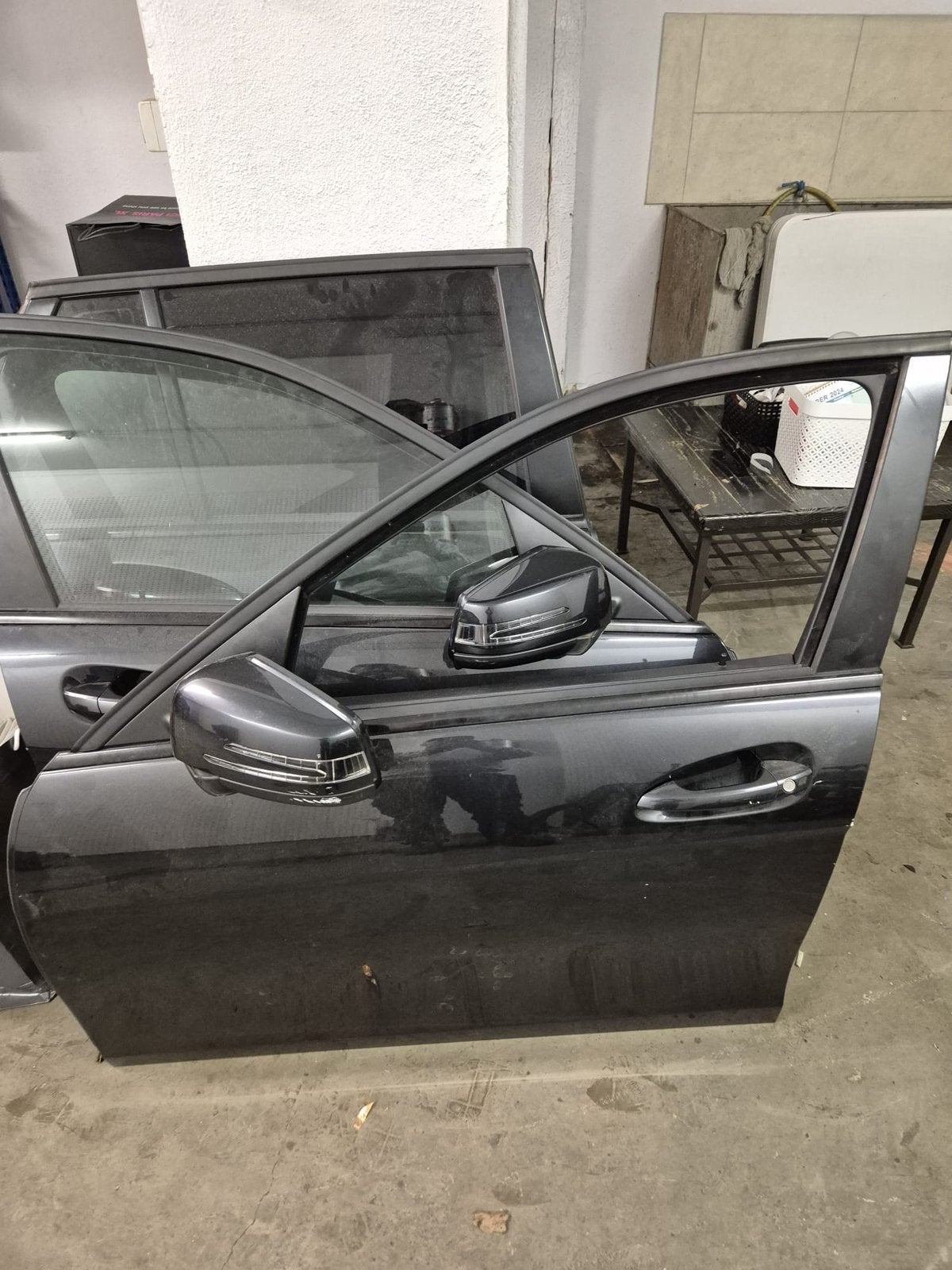 portes complètes Mercedes C180 CDI W204/S204 2014 – Noires, Autos : Pièces & Accessoires, Enlèvement, Utilisé, Porte, Mercedes-Benz