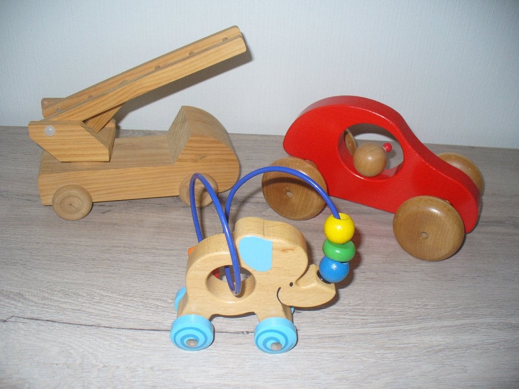 Set houten speelgoed, Ophalen of Verzenden, Gebruikt