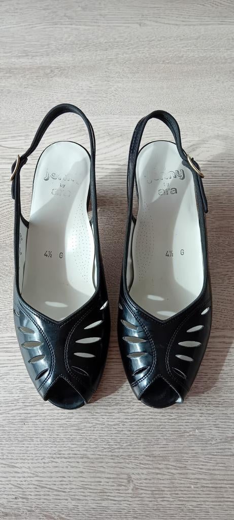 Jenny zwarte sandalen maat 38, Zwart, Zo goed als nieuw, Jenny, Sandalen of Muiltjes