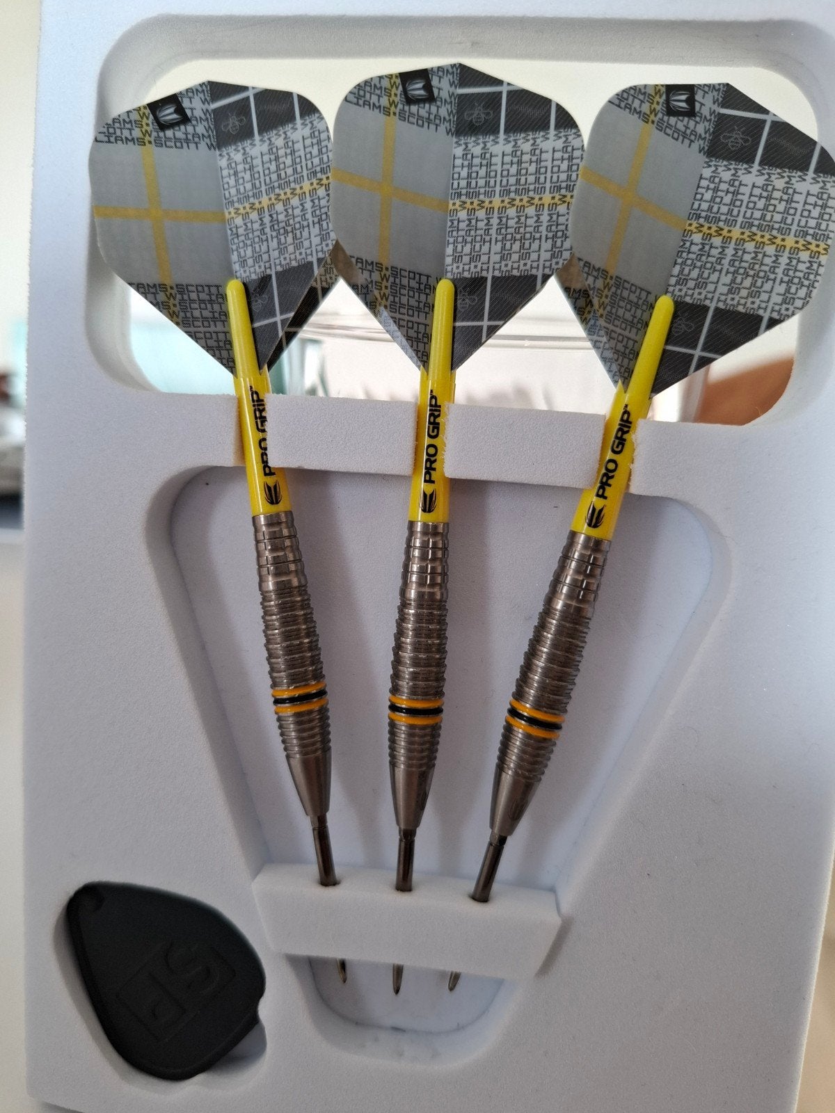 Target Scott Williams G2 Steel Tip Darts – 23g (90% Tungsten, Ophalen of Verzenden, Flights