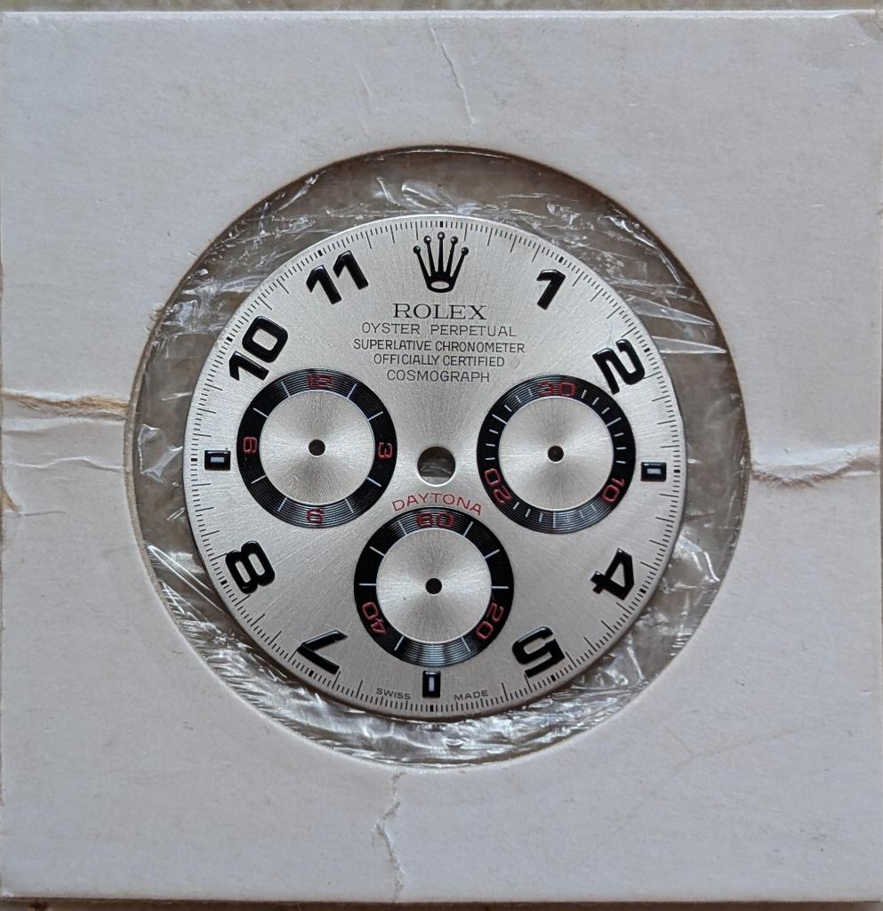 Rolex Daytona 116509 Racing Wijzerplaat Wit Origineel, Rolex, Polshorloge, Overige materialen, Ophalen of Verzenden