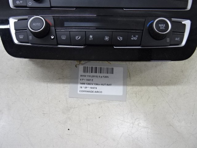 PANNEAU DE COMMANDE CLIMATISATION BMW 1 serie (F20), Utilisé, BMW