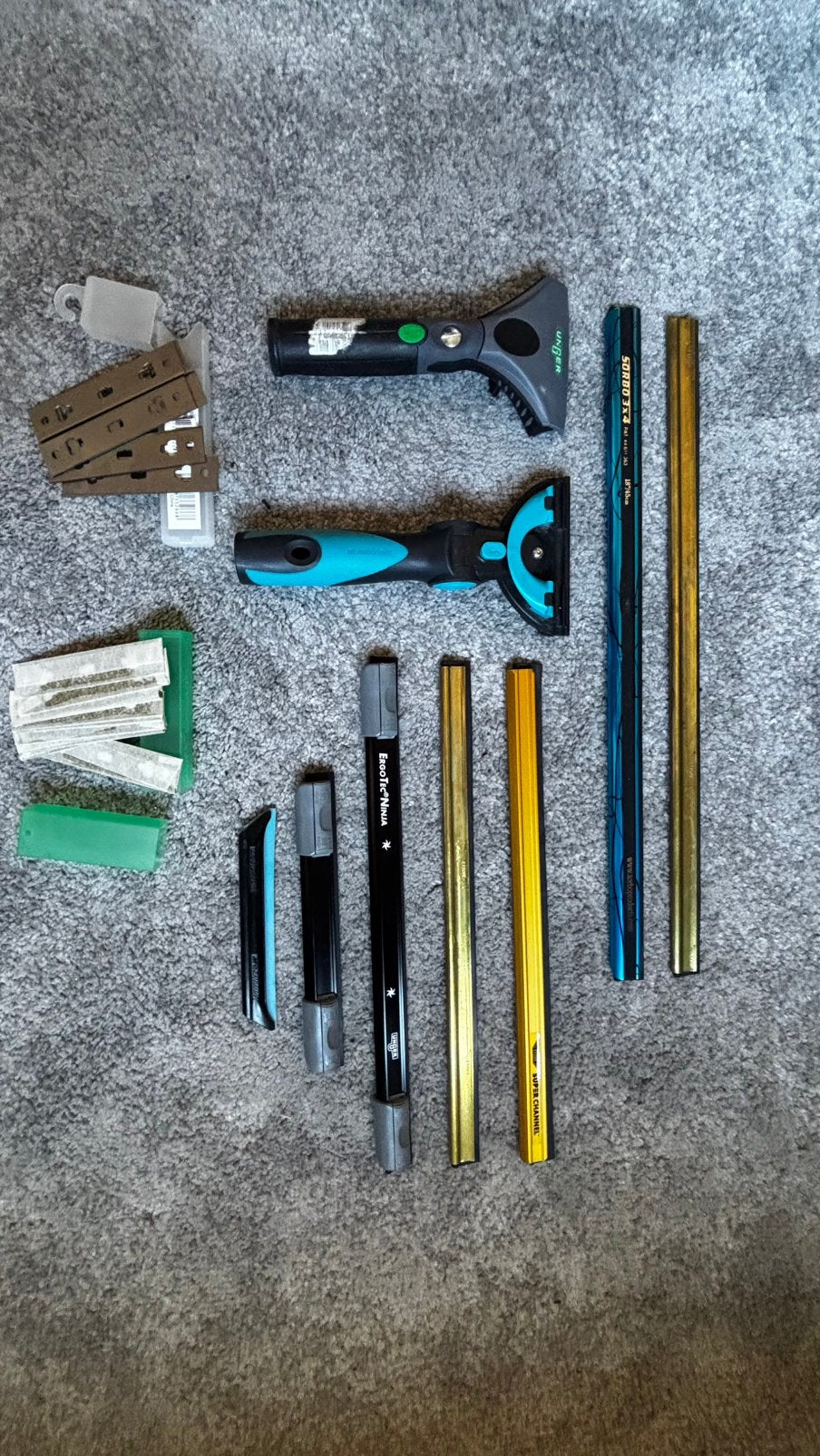 Kit pro laveur de vitres, Enlèvement