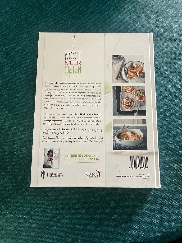 Nooit meer diëten deel 2 Sandra bekkari, Boeken, Ophalen, Voorgerechten en Soepen, Zo goed als nieuw, Sandra Bekkari