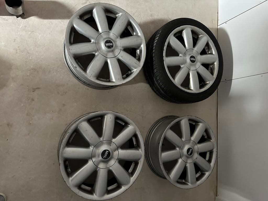 Mini 17 inch wielen, Auto-onderdelen, Banden en Velgen, Velg(en), 17 inch, Personenwagen, Gebruikt, Ophalen