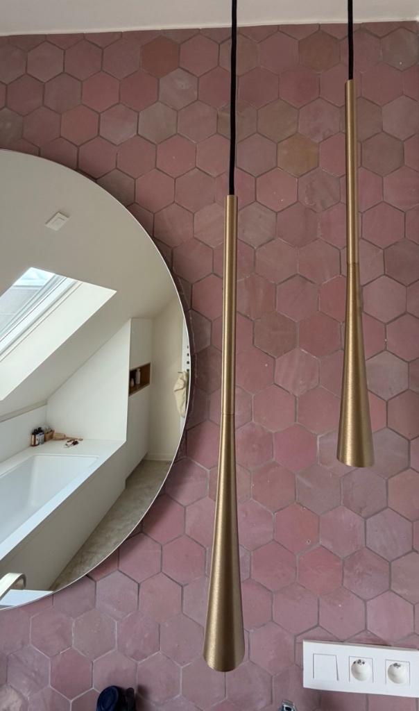 Carrelage mural hexagonal Zellige rose, un peu plus de 2m², Bricolage & Construction, Dalles & Carrelages, Neuf, Carrelage mural