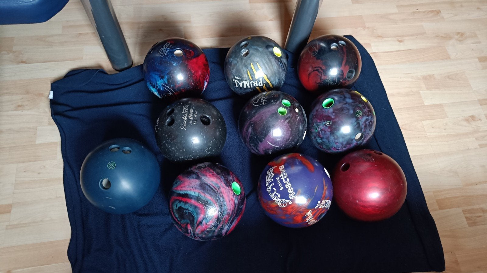 10 bowling ballen, per stuk of als lot, Ophalen, Bal