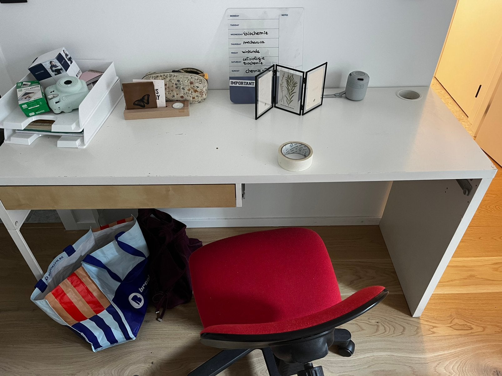 Bureau en stoel, Huis en Inrichting, Bureaus, Ophalen, Gebruikt