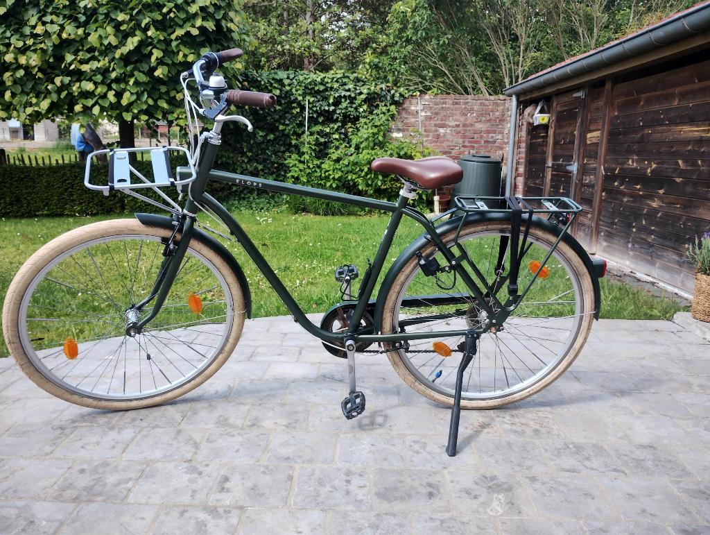 Retro jongens/heren stadsfiets Elops, Fietsen en Brommers, Gebruikt, Velgrem, Versnellingen, Ophalen