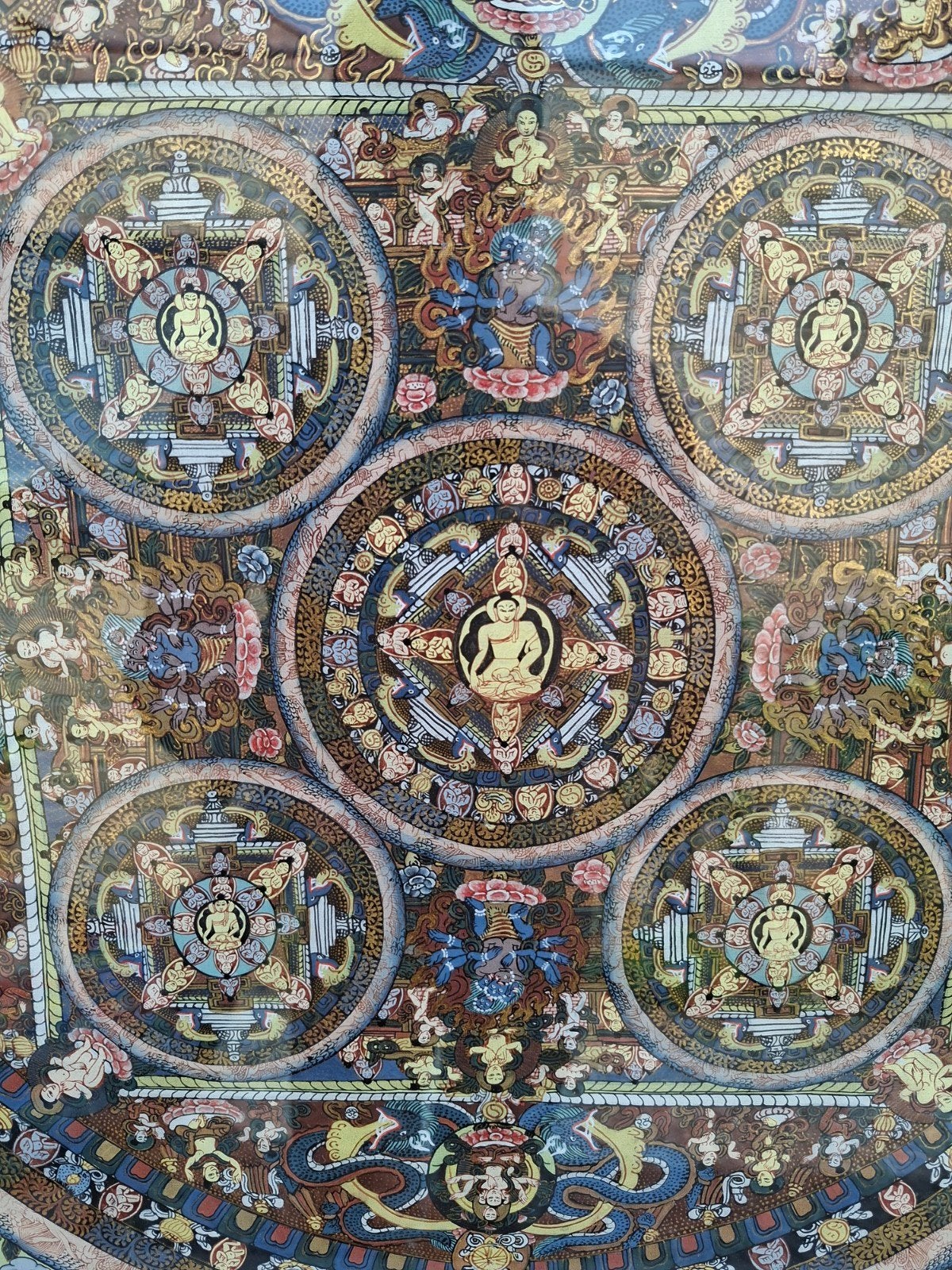 Indische schilderij met goudverf op doek, Antiek en Kunst, Ophalen, Schilderij