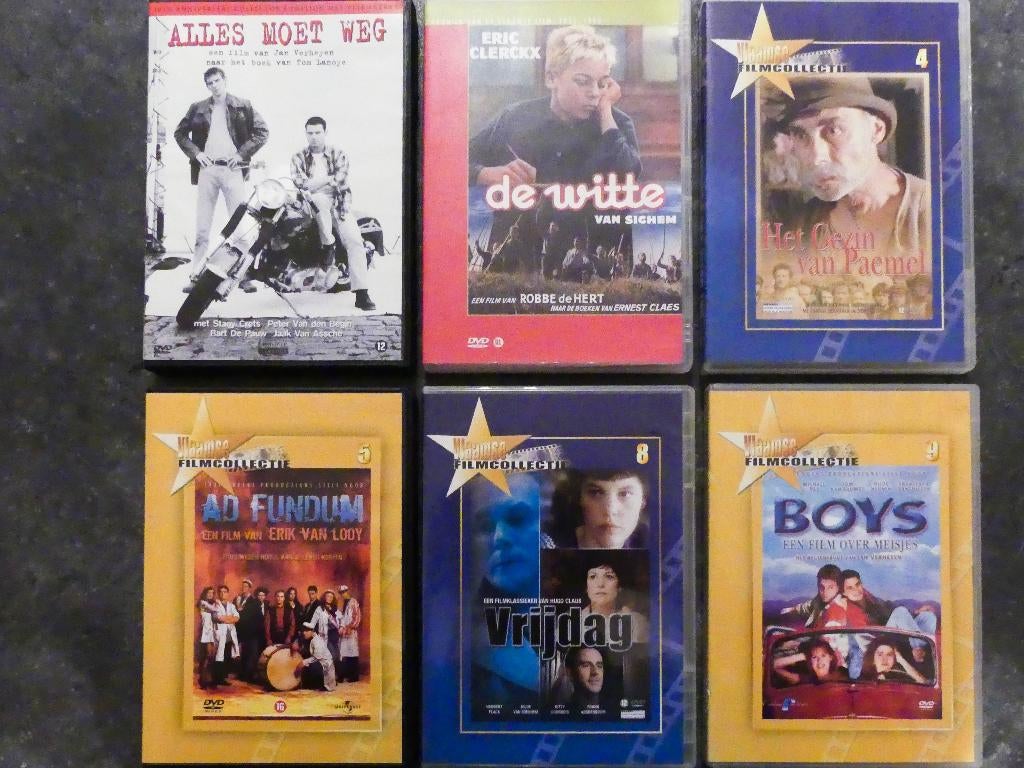 Lot van 35 dvd’s Vlaamse filmcollectie, CD & DVD, DVD | Néerlandophone, Comme neuf, Film, Drame, Enlèvement ou Envoi