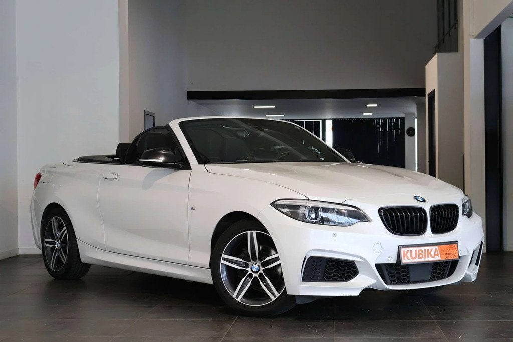 BMW 2 Serie 218 Cabrio 218iA M Sportpakket LED Camera LijnA, Auto's, BMW, 4 zetels, Gebruikt, 136 pk, Wit