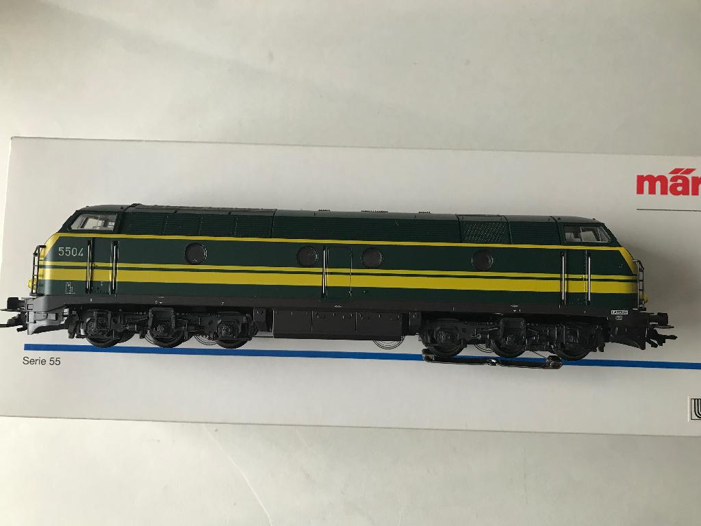 Marklin 3467 NMBS 5504, Wisselstroom, Locomotief, Ophalen of Verzenden, Zo goed als nieuw