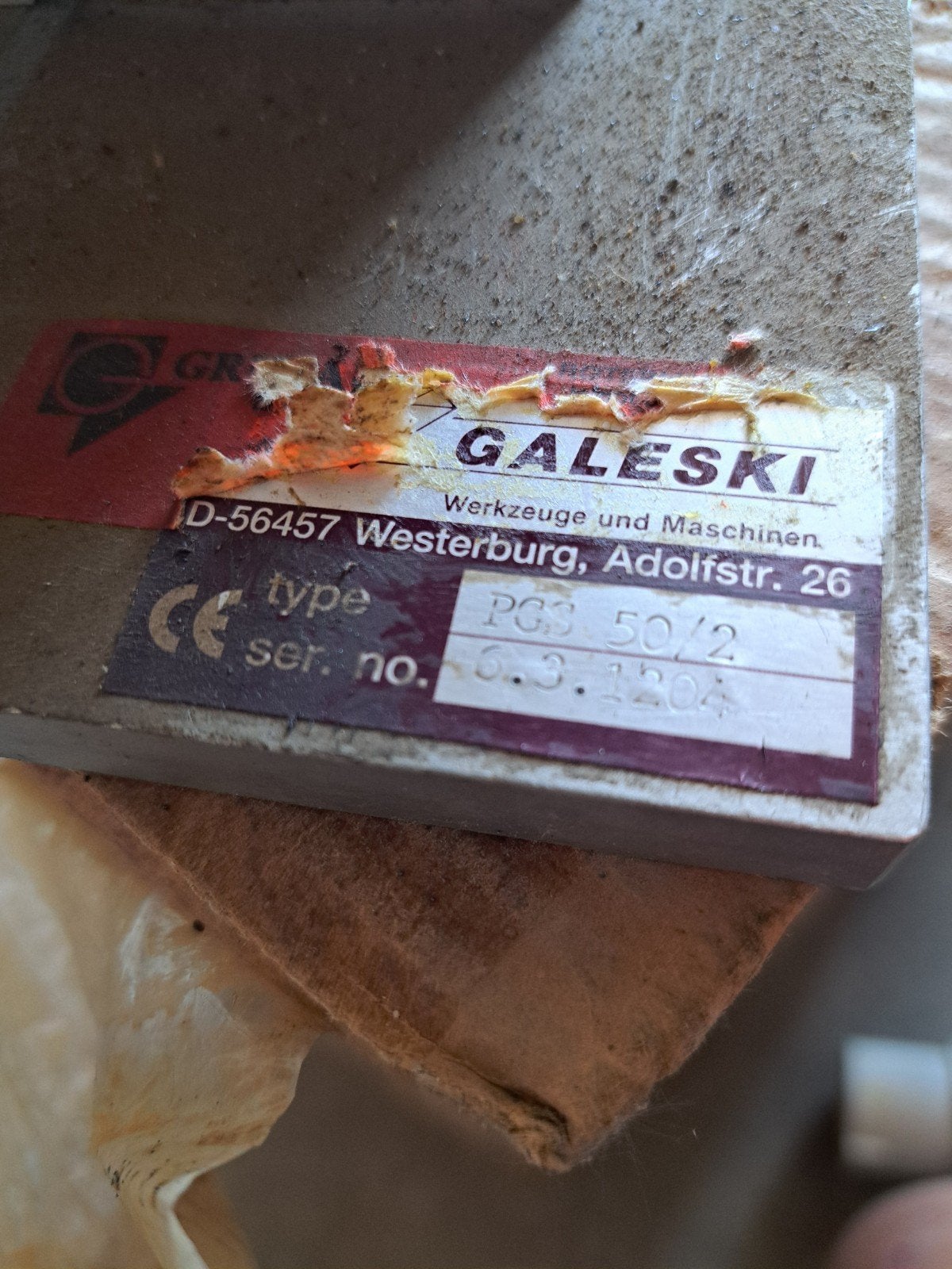 Scie sauteuse Galeski PGS 50/2 pour pierre naturelle (granit, Enlèvement ou Envoi