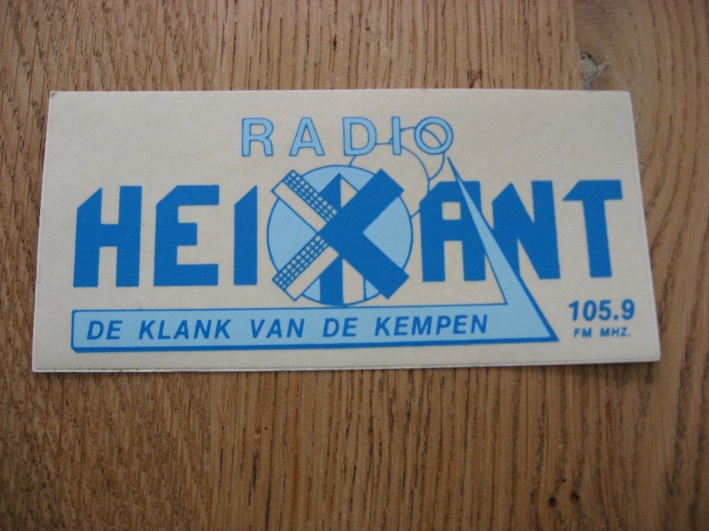 Sticker Radio Heikant De Klank van de Kempen 14 x 6,5 cm, Ophalen of Verzenden, Nieuw, Overige typen