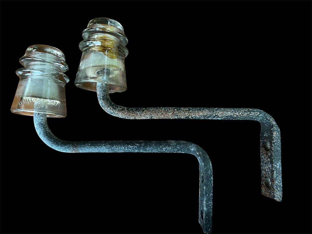 Original U.S. WWII  glass insulator recovered in Normandy, Verzamelen, Militaria | Tweede Wereldoorlog, Ophalen of Verzenden