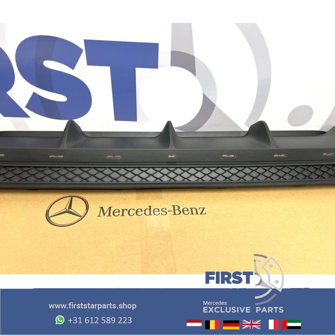 W212 Facelift 63 AMG Diffuser Mercedes E Klasse 2016 spoiler, Utilisé, -, -, Enlèvement ou Envoi