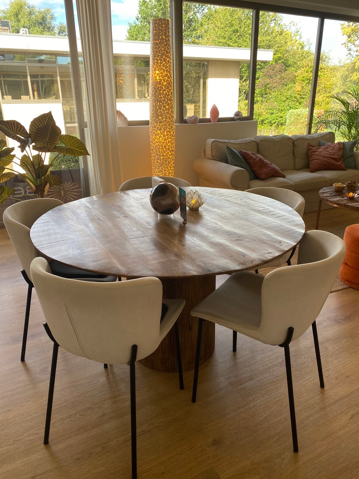 6 stoelen voor 60 €, Maison & Meubles, Chaises, Enlèvement, Blanc, Tissus, Cinq, Six Chaises ou plus