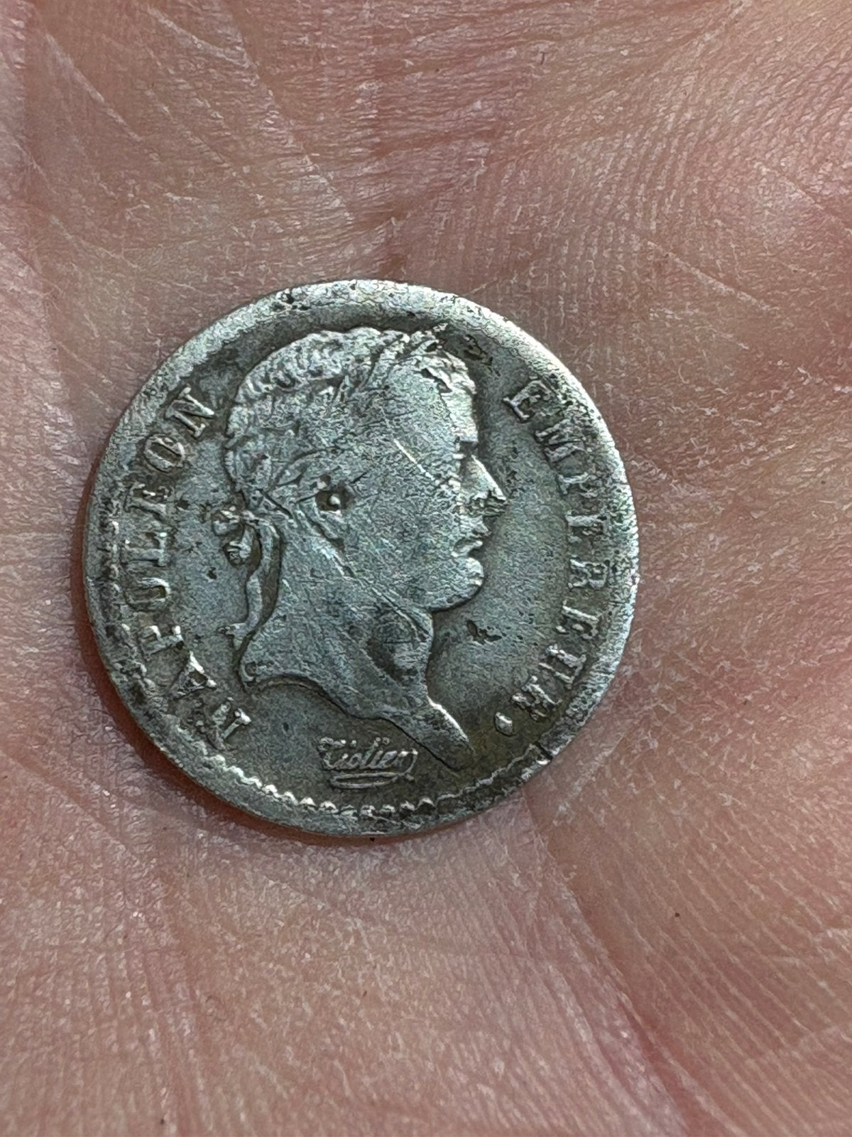 Napoleon 1 demi franc 1808, Ophalen of Verzenden