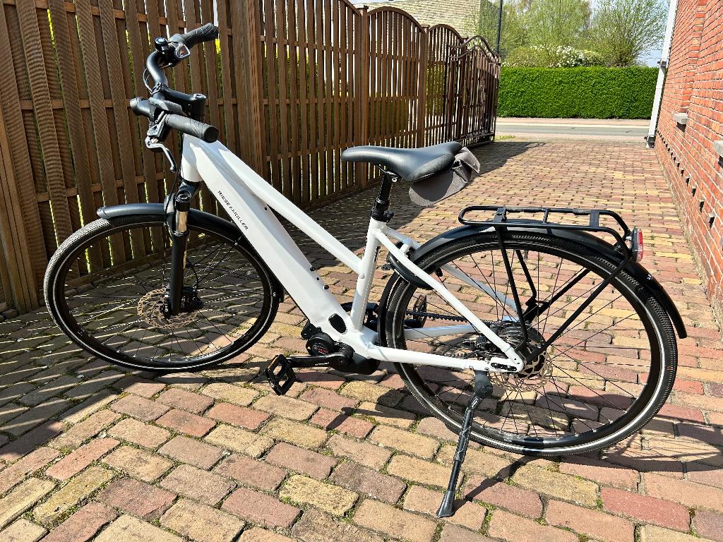 Riese & Muller-Roadster Mixte Vario (M45) wit-625Wh (25km/u), Gebruikt, Minder dan 47 cm, 50 km per accu of meer, Ophalen