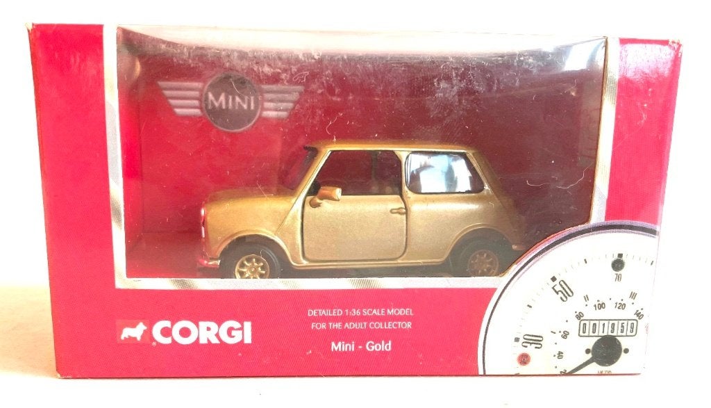 Mini Gold – wit interieur Corgi CC82210., Enlèvement ou Envoi, Comme neuf, Voiture