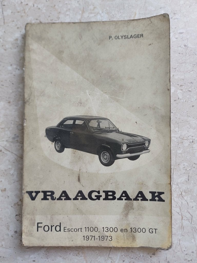 Vraagbaak Ford Escort 1100, 1300 en 1300GT 1971/73, Ophalen