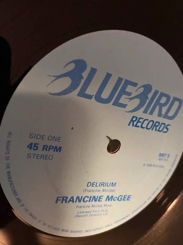 Francine McGee – Delirium - Maxi_single 12", CD & DVD, Vinyles Singles, Envoi, Utilisé, Jazz et Blues