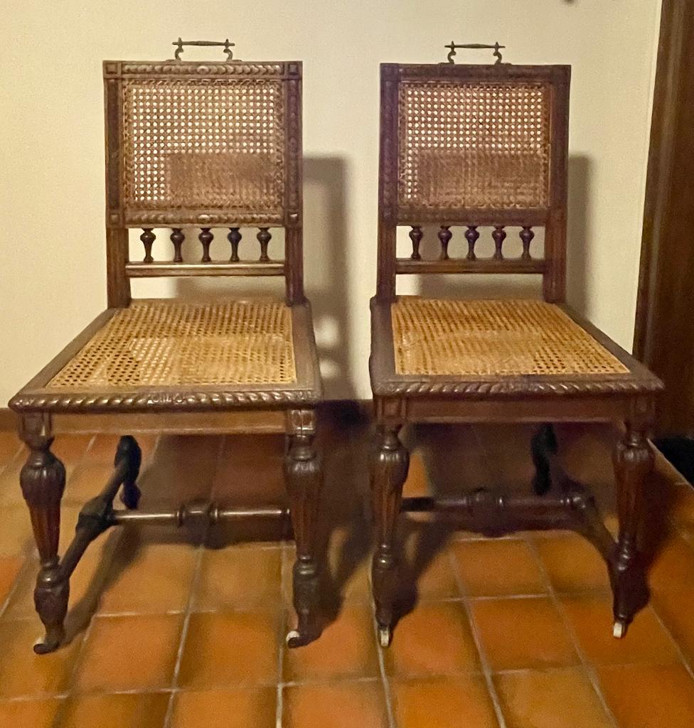 2 oude Mechelse stoelen, Antiek en Kunst, Ophalen