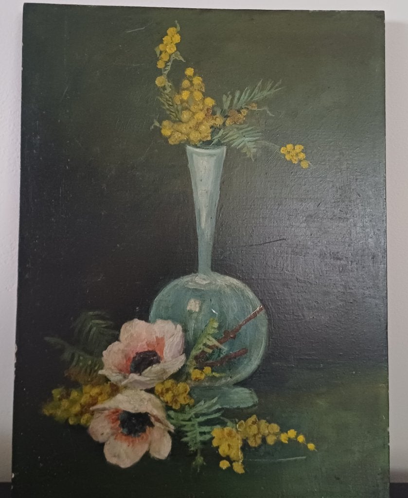 Antiek schilderij olieverf op paneel, J. Bret, 1897., Enlèvement