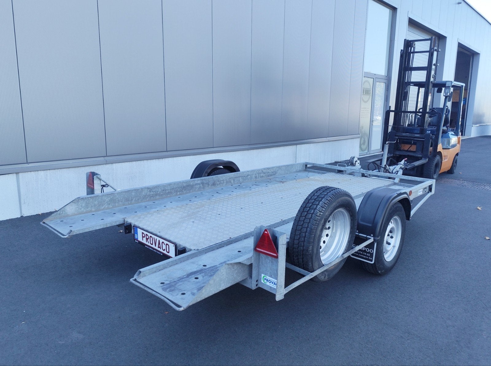 autotrailer mtm 1580kg — topmerk TACK — perfecte staat, Ophalen