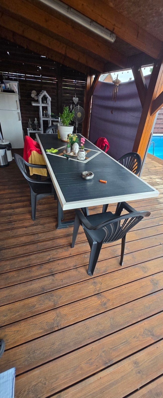 table de jardin avec 10 chaises, Jardin & Terrasse, Enlèvement