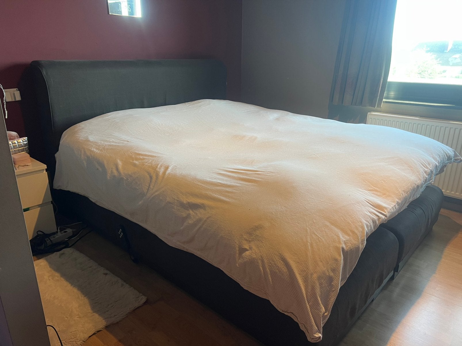 Prachtige xl boxspring van scapa home., Maison & Meubles, Chambre à coucher | Lits boxsprings, Utilisé, 180 cm, 220 cm, Deux personnes