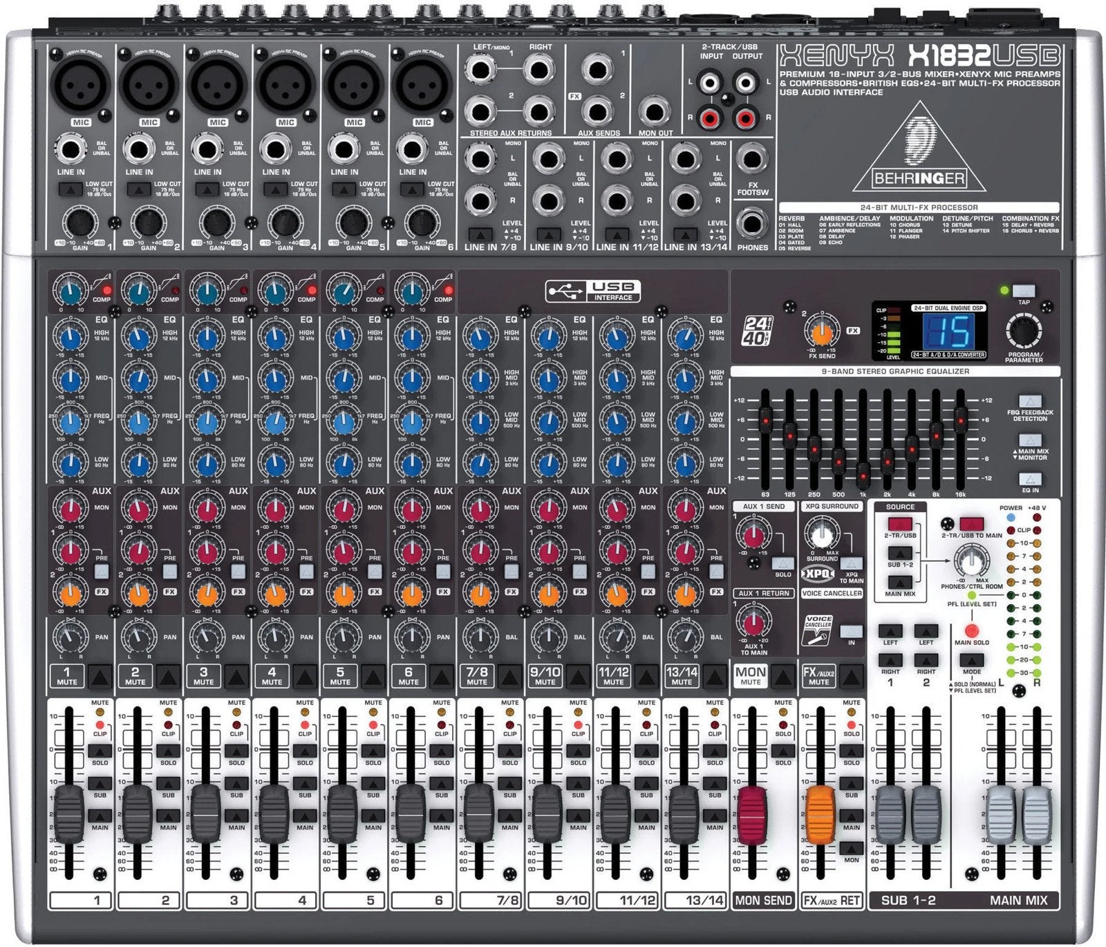 Behringer xenyx 1832usb €130, Muziek en Instrumenten, Ophalen of Verzenden, Zo goed als nieuw