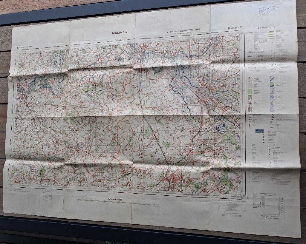 Carte allemande Malines 1941, Enlèvement ou Envoi, Armée de terre, Autres types
