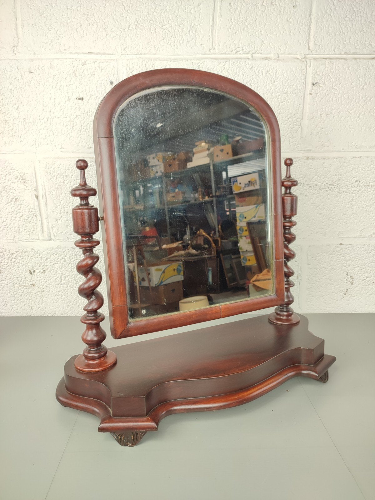 Victoriaanse kaptafel spiegel, Antiek en Kunst, Ophalen