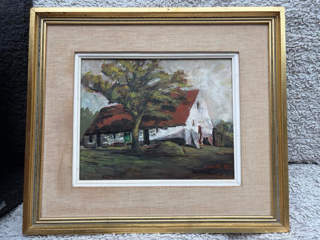 Aquarel Cecile Thollebeek, Antiquités & Art, Enlèvement ou Envoi