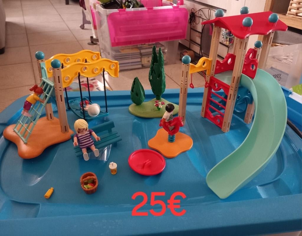 Playmobil speeltuin met glijbaan, Ophalen